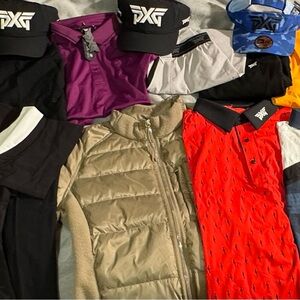 PXG Golf LOT! New Golf Clothing lot. Pxg golf hats, shirts, ect. $1500++ retail